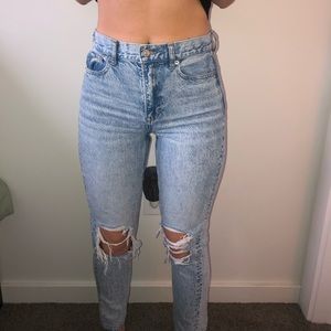 High waist mom jeans